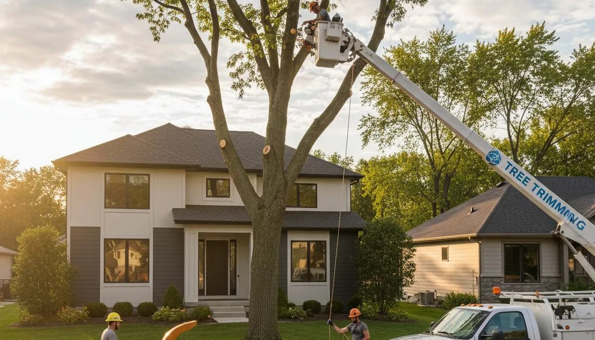 Professional tree removal service in Minneapolis MN safely clearing large trees